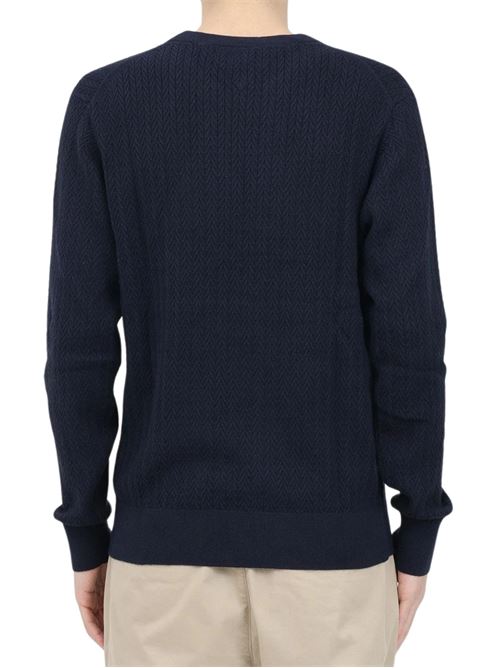 Maglioncino uomo blu in cotone Tommy Hilfiger | MW0MW37400DW5